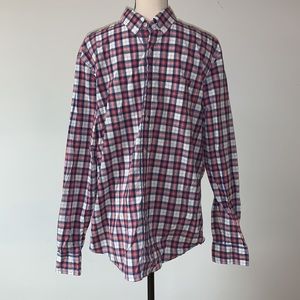 American Eagle Men’s Plaid Button Down Shirt Large
